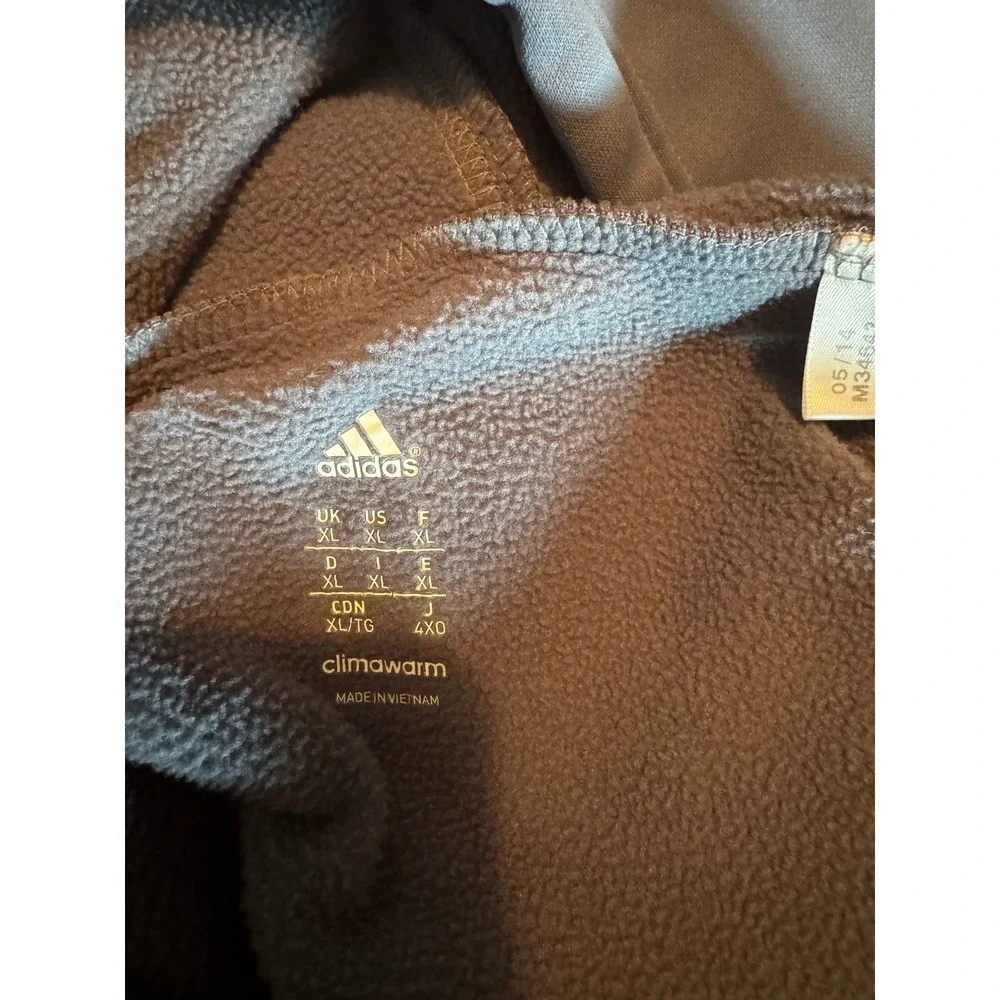 Adidas Men XL New York Giants Snow Bowl Climawarm Hoodie Gray